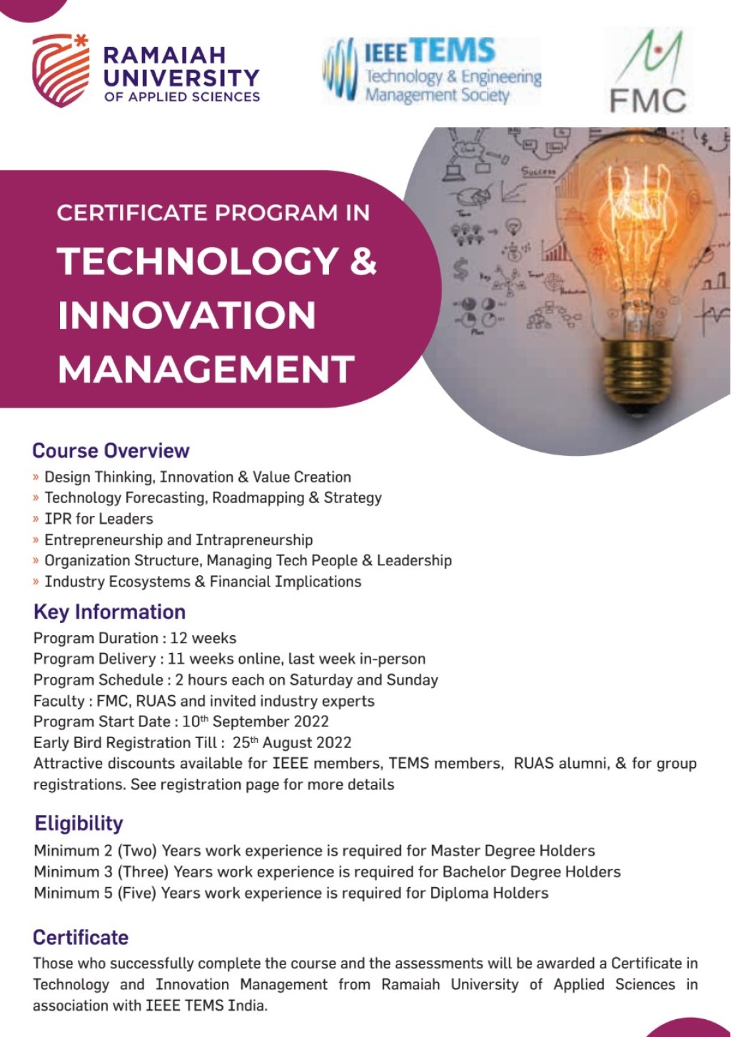 Picture of: Certificate Program in Technology and Innovation Management – IEEE