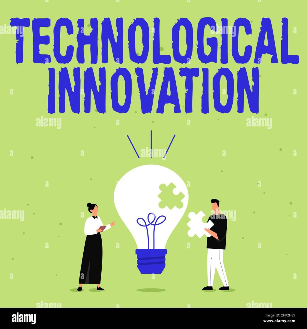 Picture of: Inspiration showing sign Technological Innovation, Concept meaning